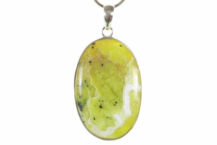 Yellow Turquoise Jasper Pendant (Necklace)- Sterling Silver #369934
